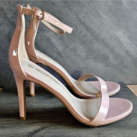 Dream Pairs KARRIE ankle strap Stiletto high heels size 8.5 PINK - Picture 1 of 16